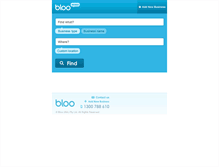 Tablet Screenshot of bloo.com.au